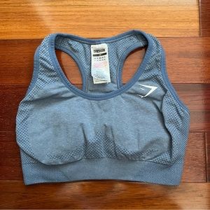 gymshark blue marl vital seamless 2.0 bra
